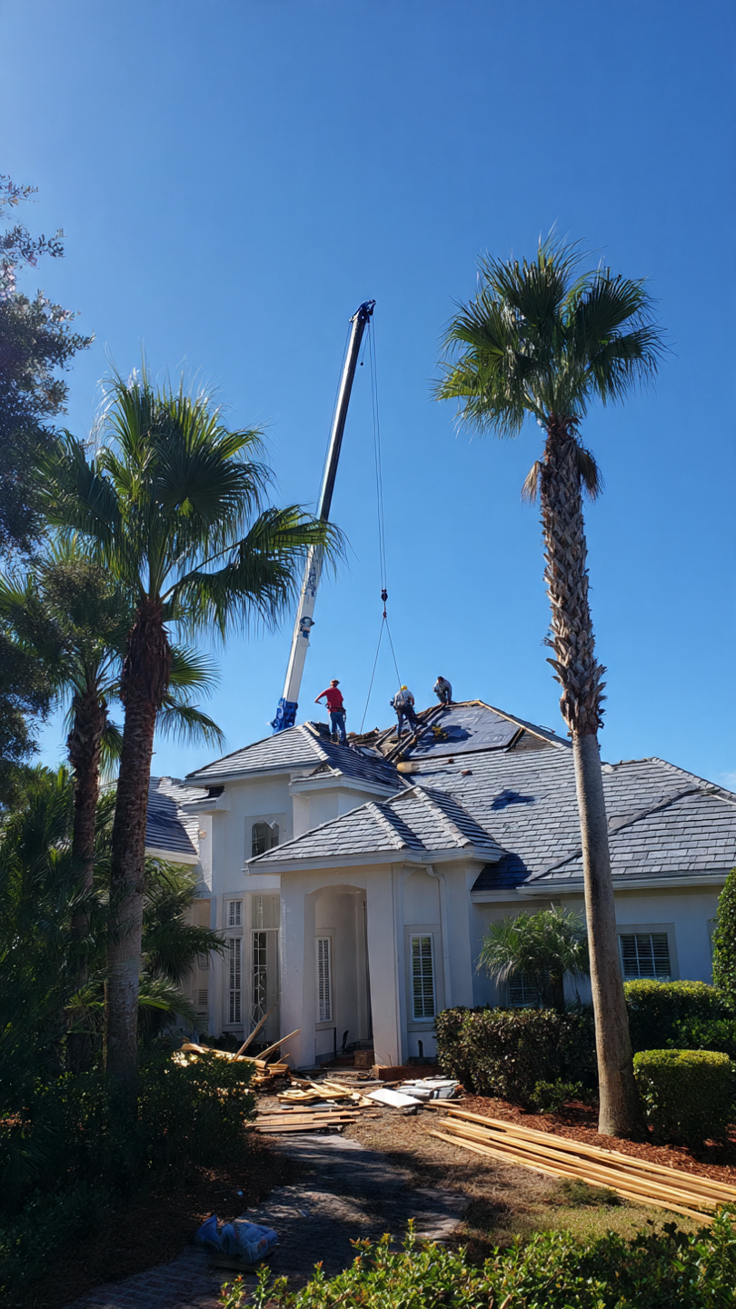 Roof replacement in Sarasota County